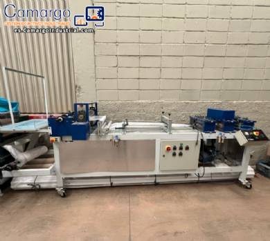 Lnea para la fabricacin de suelas desechables de tela no tejida para calzado