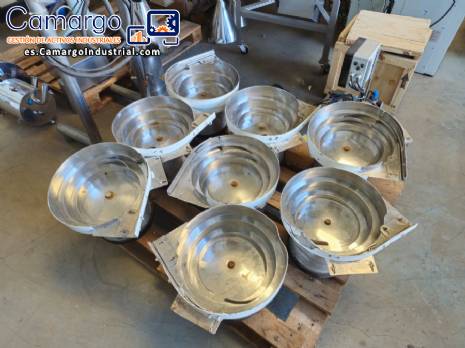 Posicionador de alimentador de plato vibratorio de acero inoxidable Brovind