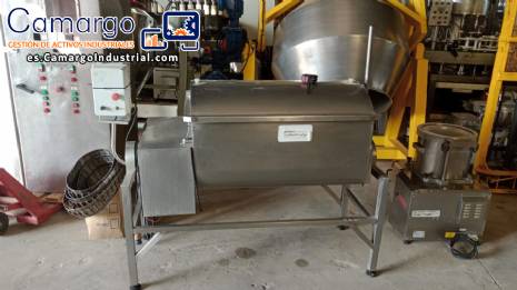 Mezclador de paletas homogeneizador de carne de acero inoxidable Seleto de 210 litros