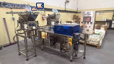 Extrusora, m�quina de llenado y dosificaci�n con envasado flow pack, modelo Milainox del a�o 2024.