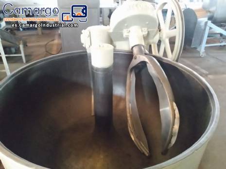 Mezclador de gancho de acero al carbono 300 kg