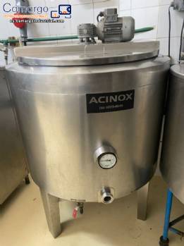 Tanque de yogurtera de ba�o mar�a encamisado ACINOX de 200 litros