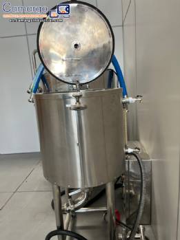 Reactor de tanque de mezcla con camisa de acero inoxidable de 50 litros