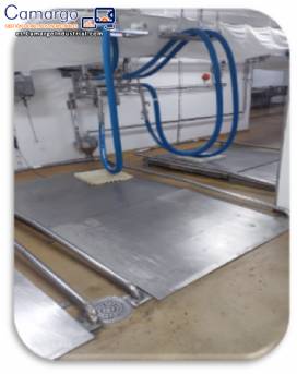 Bscula de suelo con rampa en acero inoxidable 304, Alfa Instrumentos, 4000 kg