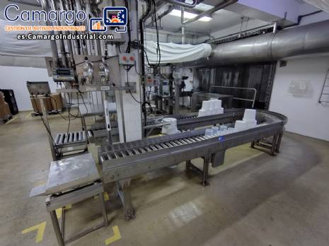 Sistema de llenado de acero inoxidable para cubos, barriles y contenedores grandes de 50 litros.