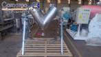 Batidora en forma de V de 100 litros en acero inoxidable