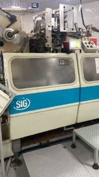 Envasadora flow pack BOSCH para galletas y bizcochos con cargadores PAKMAK