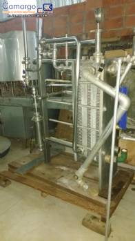 Pasteurizador para 3.000 L en acero inoxidable Brasholanda