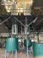 Destiler�a de glicerina con tanque, evaporador concentrador y filtro.
