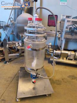 Reactor mezclador de vidrio de borosilicato con camisa de calentamiento 36 L 50 L FGG