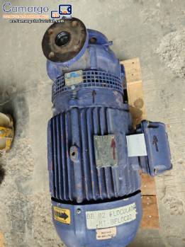 Bomba centrífuga fabricada en acero al carbono con un motor de 15 CV. Bomba centrífuga fabricada en acero al carbono con un motor de 15 CV.
